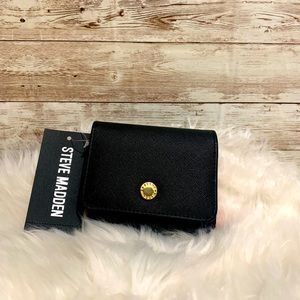 Steve Madden Small Wallet Black and Pink NWT